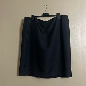 Liz Claiborne Skirt Sz 24W Black Pencil Textured Work Career Special Events